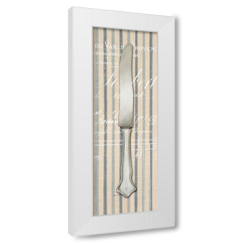 Pin Stripe Knife White Modern Wood Framed Art Print by Fisk, Arnie