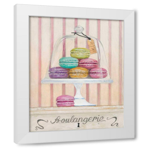 French Macaroons 1 White Modern Wood Framed Art Print by FISK, Arnie