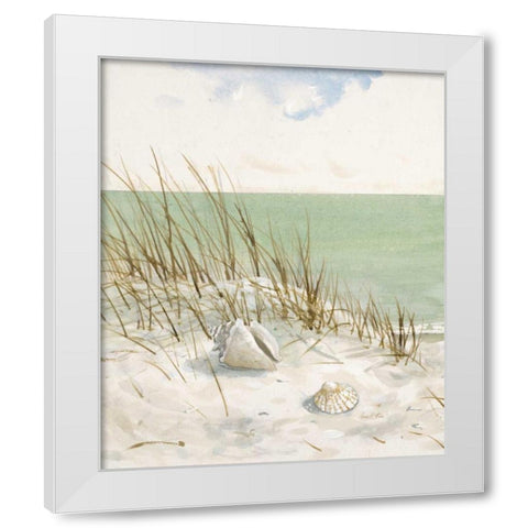 Seaside BluffÂ Â  White Modern Wood Framed Art Print by FISK, Arnie