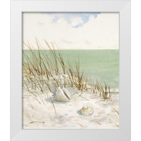 Seaside BluffÂ Â  White Modern Wood Framed Art Print by FISK, Arnie