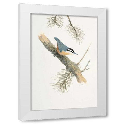 Bird in Grey White Modern Wood Framed Art Print by FISK, Arnie