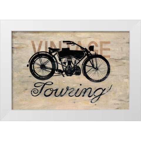 Vintage Touring Bike White Modern Wood Framed Art Print by Fisk, Arnie