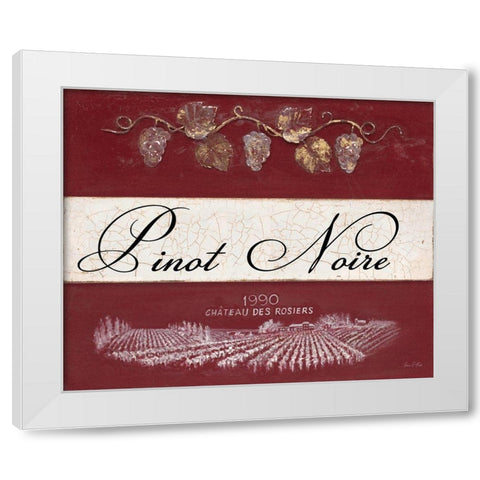 Pinot Noire Cellar Reserve White Modern Wood Framed Art Print by Fisk, Arnie