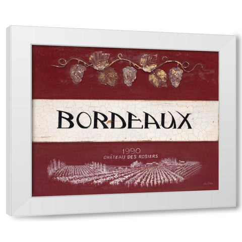 Bordeaux Cellar Reserve White Modern Wood Framed Art Print by Fisk, Arnie