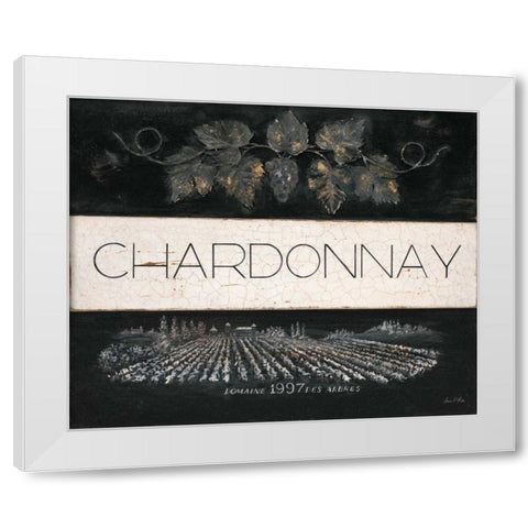 Chardonnay Cellar Reserve White Modern Wood Framed Art Print by Fisk, Arnie