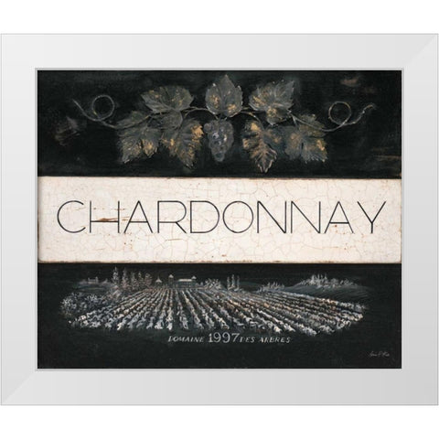 Chardonnay Cellar Reserve White Modern Wood Framed Art Print by Fisk, Arnie