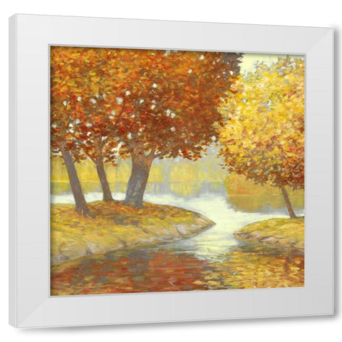 Amber Nature 2 White Modern Wood Framed Art Print by Fisk, Arnie