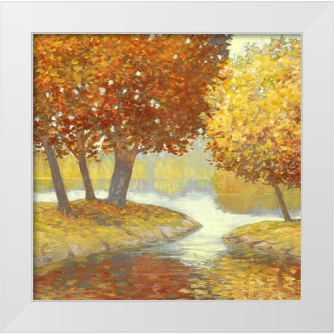 Amber Nature 2 White Modern Wood Framed Art Print by Fisk, Arnie