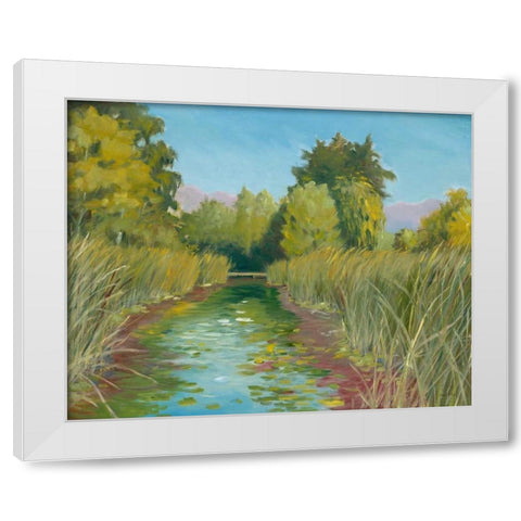 Wetland Sanctuary White Modern Wood Framed Art Print by Fisk, Arnie