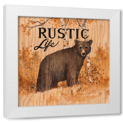 Rustic Life White Modern Wood Framed Art Print by Fisk, Arnie