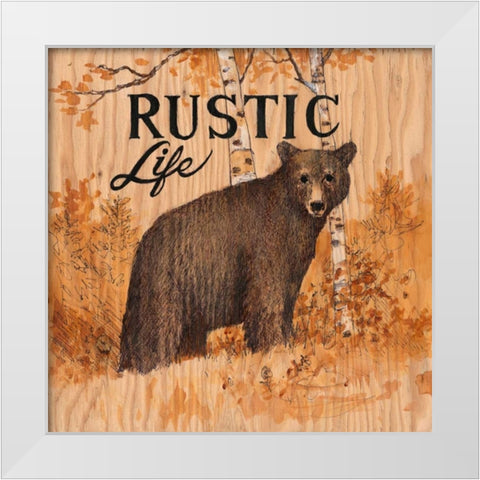 Rustic Life White Modern Wood Framed Art Print by Fisk, Arnie