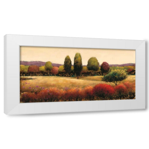 Vista White Modern Wood Framed Art Print by Wiens, James