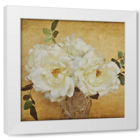 Garden Sentiments White Modern Wood Framed Art Print by Atria, Cristin