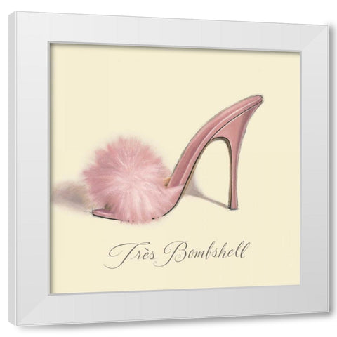 Tres Bombshell White Modern Wood Framed Art Print by Fabiano, Marco