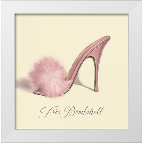 Tres Bombshell White Modern Wood Framed Art Print by Fabiano, Marco