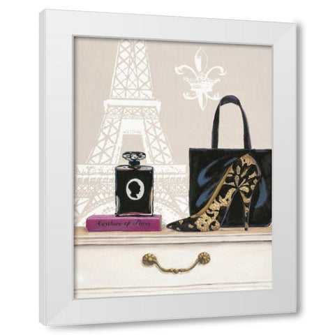 Fabulous Paris White Modern Wood Framed Art Print by Barrett, Chad