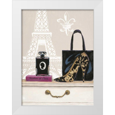 Fabulous Paris White Modern Wood Framed Art Print by Barrett, Chad