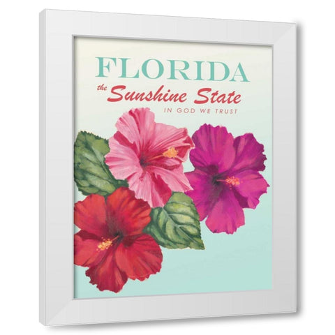 Sunshine State White Modern Wood Framed Art Print by Fabiano, Marco