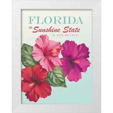 Sunshine State White Modern Wood Framed Art Print by Fabiano, Marco