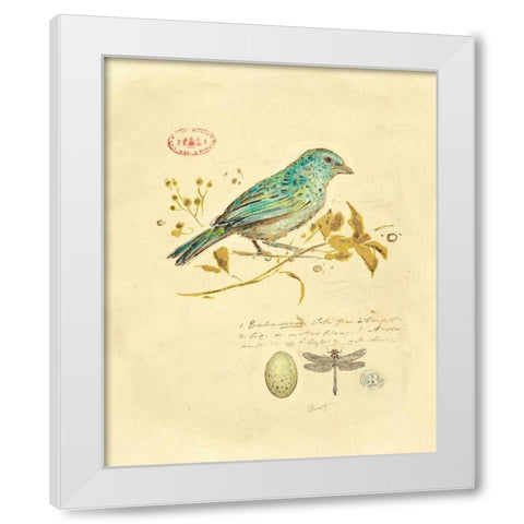 Gilded Songbird 1  White Modern Wood Framed Art Print by Barrett, Chad