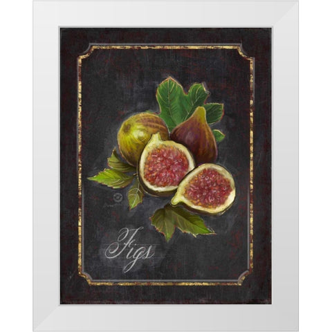 Heritage Figs White Modern Wood Framed Art Print by Barrett, Chad