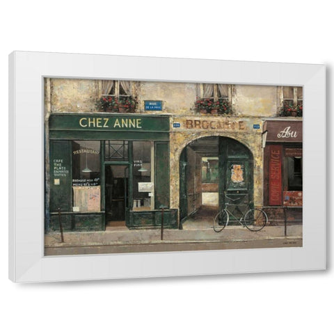 Chez Anne White Modern Wood Framed Art Print by Hak, Chiu Tak