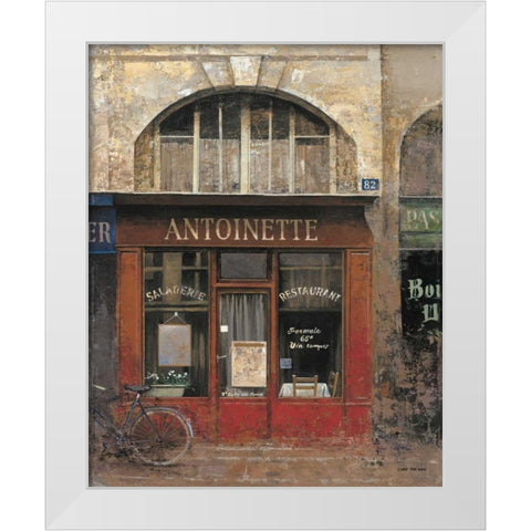 Antoinette White Modern Wood Framed Art Print by Hak, Chiu Tak