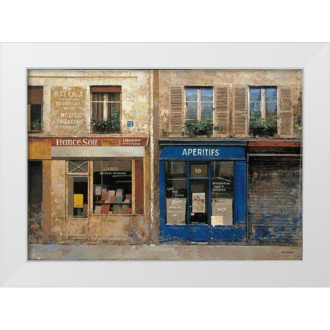 Aperitifs White Modern Wood Framed Art Print by Hak, Chiu Tak