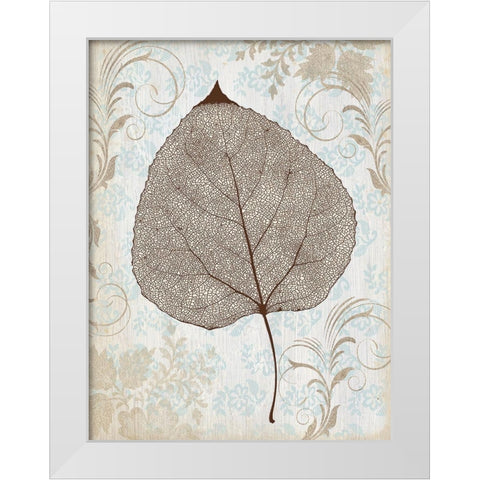 Lacecap White Modern Wood Framed Art Print by Cooley, Jan