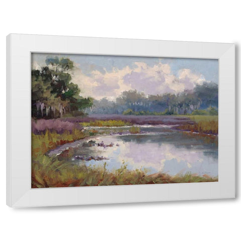 Countryside Hues White Modern Wood Framed Art Print by Schultz-McGannon, Jill