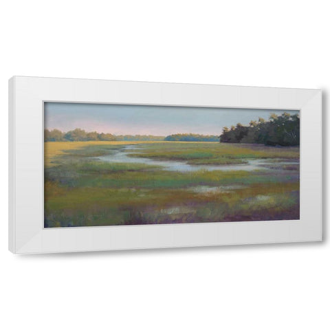 Stream and Sky Countryside White Modern Wood Framed Art Print by Schultz-McGannon, Jill