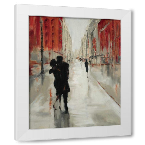 City Romance White Modern Wood Framed Art Print by Lehman, Laurel