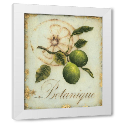 Lime Recollection White Modern Wood Framed Art Print by Regina Andrew Design