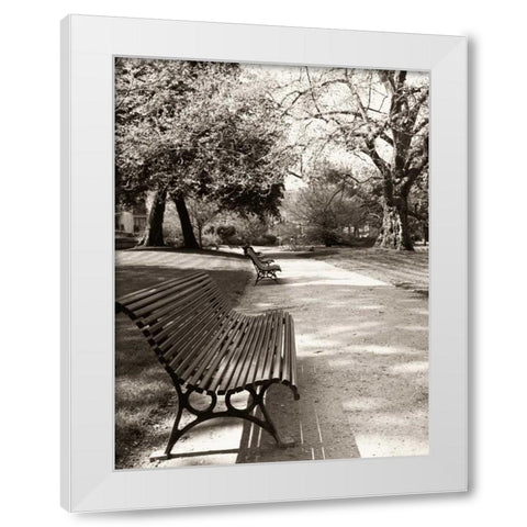 April in Paris White Modern Wood Framed Art Print by Vandenack, Toby