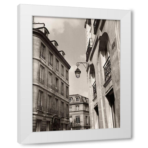Quartier Latin White Modern Wood Framed Art Print by Vandenack