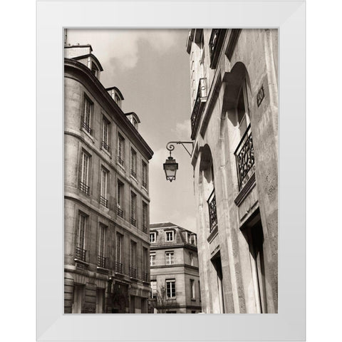 Quartier Latin White Modern Wood Framed Art Print by Vandenack