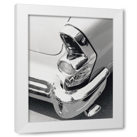 Tail Fin White Modern Wood Framed Art Print by Vandenack
