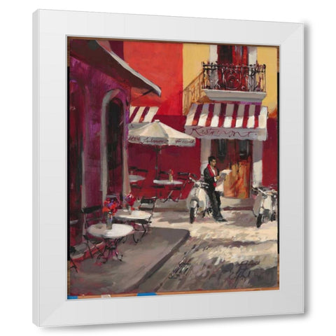 The Good Life White Modern Wood Framed Art Print by Heighton, Brent