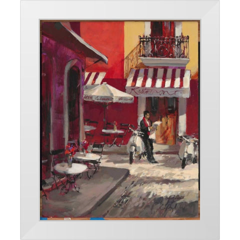 The Good Life White Modern Wood Framed Art Print by Heighton, Brent