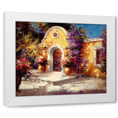 Casa Mia White Modern Wood Framed Art Print by Heighton, Brent
