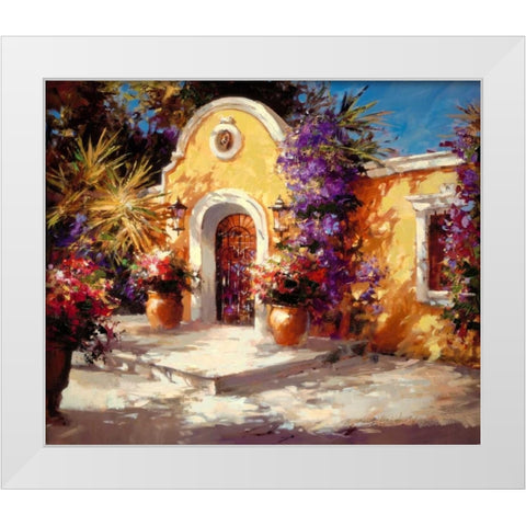 Casa Mia White Modern Wood Framed Art Print by Heighton, Brent