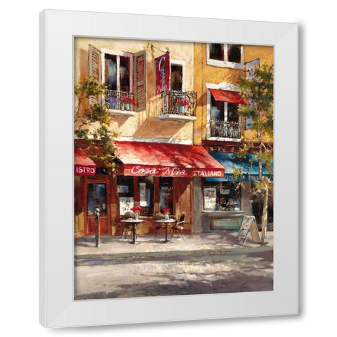 Casa Mia Italiano White Modern Wood Framed Art Print by Heighton, Brent