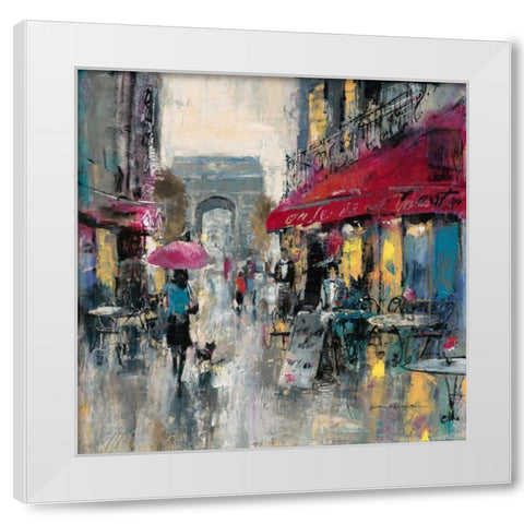 Paris Modern 1 White Modern Wood Framed Art Print by Heighton, Brent