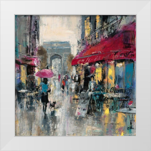 Paris Modern 1 White Modern Wood Framed Art Print by Heighton, Brent