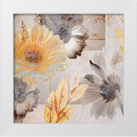 Sunny Days White Modern Wood Framed Art Print by Theodosiou, Matina