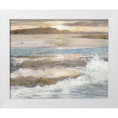 Ocean Breeze 2 White Modern Wood Framed Art Print by Theodosiou
