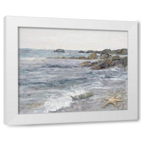 Ocean Breeze 3 White Modern Wood Framed Art Print by Theodosiou