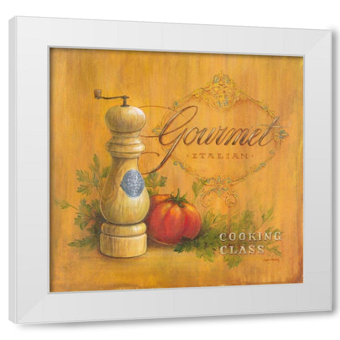 Cooking Class White Modern Wood Framed Art Print by Staehling, Angela