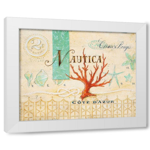 Nautica Cote DAzur White Modern Wood Framed Art Print by Staehling, Angela