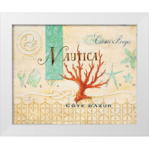 Nautica Cote DAzur White Modern Wood Framed Art Print by Staehling, Angela